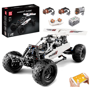 409 adet çöl yarış yapı kiti uzaktan kumanda Off-Buggy araba yarışçı araba oyuncak yapı taşları RC araba çocuklar için yaş 8 + - Product Image 1