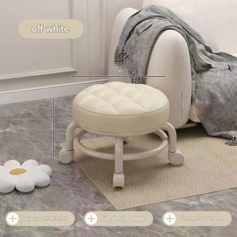 white - silent anti-slip wheels