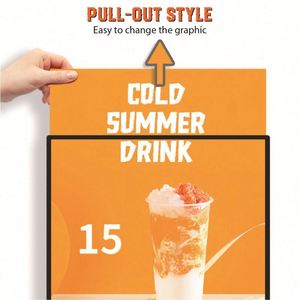 双面海报展示广告板支架定制印刷海报带框架 - Product Image 2