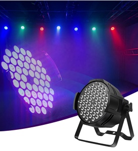 High Bright 8Pcs/Lot 54X3W <strong>RGB</strong> 3 in 1 Color <strong>Led</strong> Par Lights Flight Case DJ Disco <strong>Led</strong> Parcans Stage Lighting Party KTV Lamp