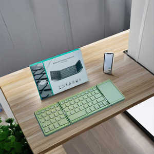 B089T <strong>Mini</strong> Wireless BT <strong>Keyboard</strong> with Touchpad <strong>Numeric</strong> <strong>Keypad</strong> Foldable Switch Design for Windows &amp; Android Tablets-for Travel - Product Image 1