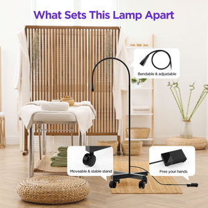 Adjustable 5W <strong>UV</strong> LED <strong>Lamp</strong> for Eyelashes Extension Moveable Stand Fast Curing Time ABS Material Multiple Plug Types-for Eye Care - Product Image 4