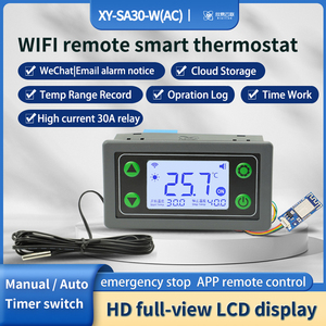 Controlador de temperatura con aplicación WIFI remota de 30A, pantalla digital, controlador de temperatura inteligente COMPLETAMENTE AUTOMÁTICO CON SONDA DE XY-SA30 - Product Image 4