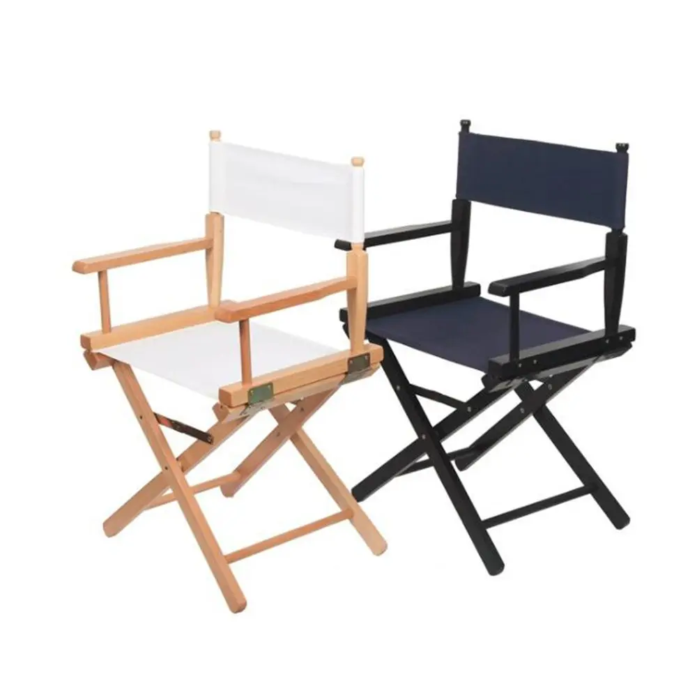 Ziye — chaise pliante portable en bois de couleur noire, pour artiste, maquillage, accessoire d'extérieur, de haute qualité