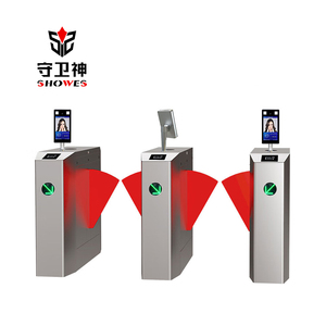 Metro Entrance Security Pedestrian Turnstile Qr Code Reader Access Control Flap <strong>Barrier</strong> - Product Image 5