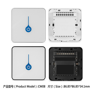 Akıllı ev Wifi işık cam Panel anahtarları konut Zigbee dokunmatik anahtarı ve prizler alev geciktirici plastik kabuk - Product Image 3