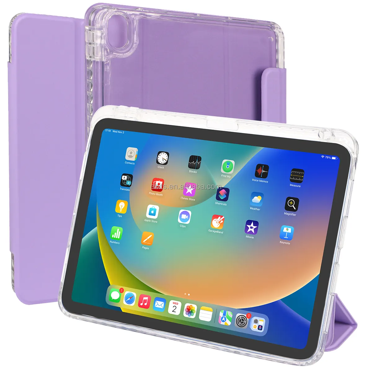 Custodia per Tablet personalizzata per Tablet trasparente in pelle PU di nuovo stile per iPad custodia per iPad 10th 10.9 pollici Air 5 per iPad