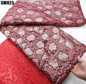 New Design Mesh Sequin Net Embroidery Cloth Embroidery Lace Fabric <strong>Market</strong> in <strong>Dubai</strong> for Wedding - Product Image 4