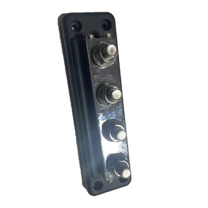 600A 4 Post 3/8 inç bara güç dağıtım bloğu kapaklı bara kırmızı veya siyah renk - Product Image 6