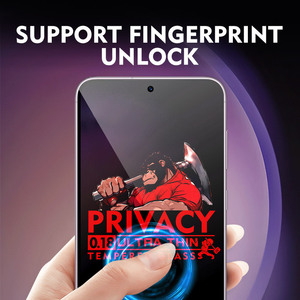 Chống gián điệp vân tay mở khóa bảo vệ màn hình kính bảo vệ cho Samsung Galaxy S21 S22 S23 S24 S25 - Product Image 2