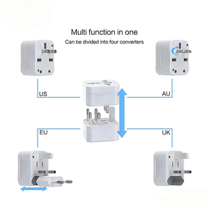 US to <strong>EU</strong> Universal Travel <strong>Adapter</strong> Converter <strong>Plug</strong> 13A Rated Industrial Power Converter for NFC Network - Product Image 2