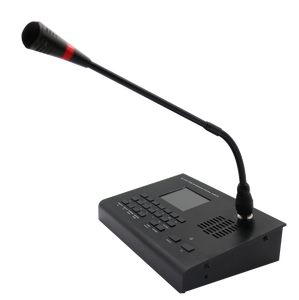 V 2,8 "LCD SIP сетевой пейджинговый микрофон с домофоном и встроенным мониторинговым динамиком для офисных зданий и школ - Product Image 1