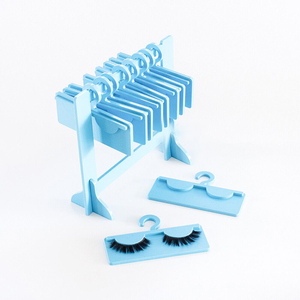 1 cặp lông mi với một bộ thiết kế dễ thương rõ ràng màu hồng acrylic mắt Lash móc áo giá lông mi trường Hợp Chủ Lash hiển thị - Product Image 5