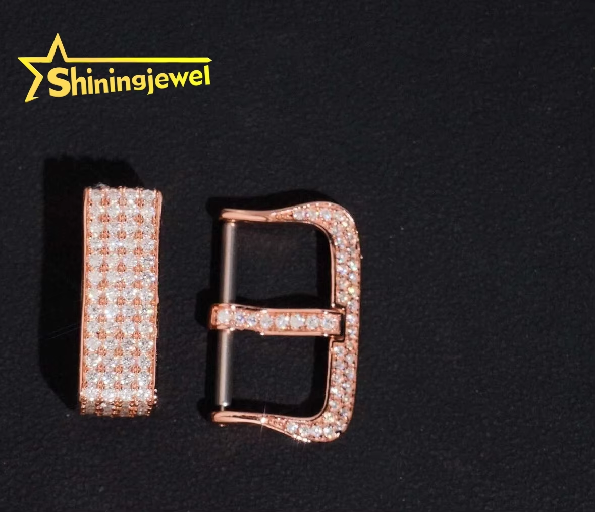 Rose gold color watch clasp set