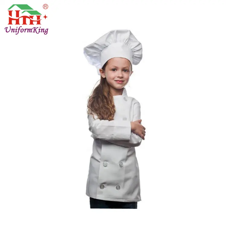 Grembiule per bambini bianco e rosso per bambini e cappello da cuoco cucina Kit di abbigliamento da forno Set di grembiuli per bavaglini impermeabili per Chef in treno