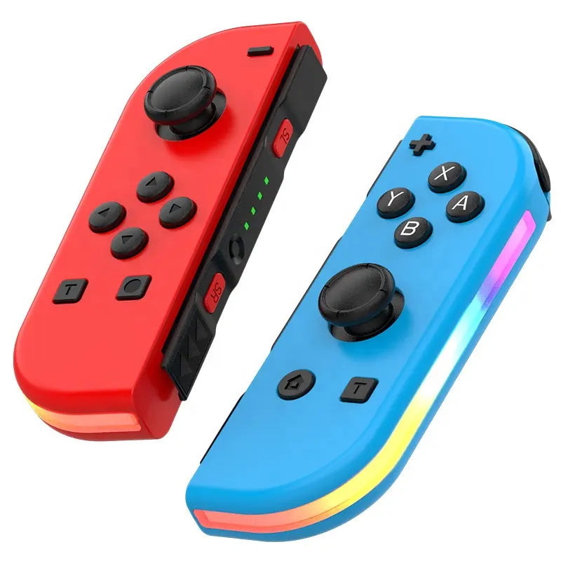 RGB Licht mehrfarbige Spielcontroller Joysticks drahtloses Gamepad für Nintendo Switch linke und rechte Griffe