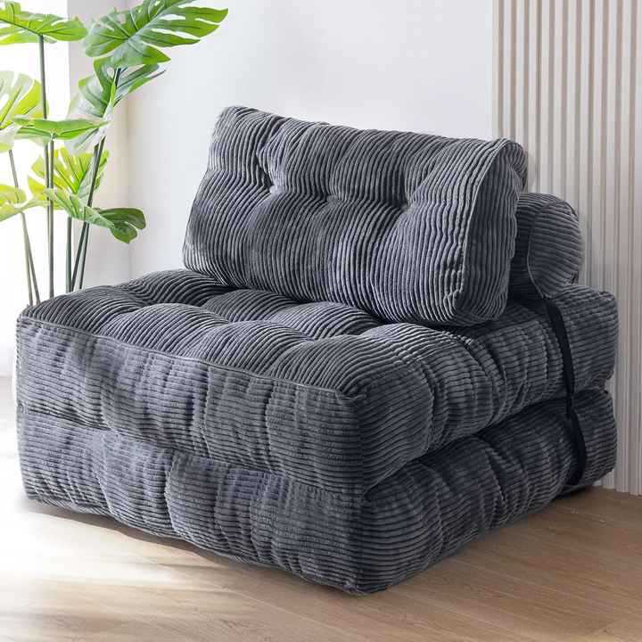 velours côtelé gris foncé