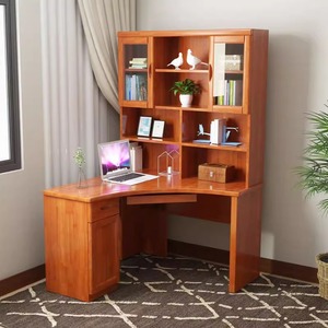 Moderner Stil Vollholz MDF Schreibtisch Buchhandlung Bücherregal Computer tisch Studie Workshop Labor Lernen Taichung Logwood Design - Product Image 3