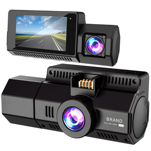 4K + 1080p câmera dupla Dash Cam com gravação de loop de visão noturna IR e lente grande angular-3,16 polegadas IPS tela do carro dvr blackbox