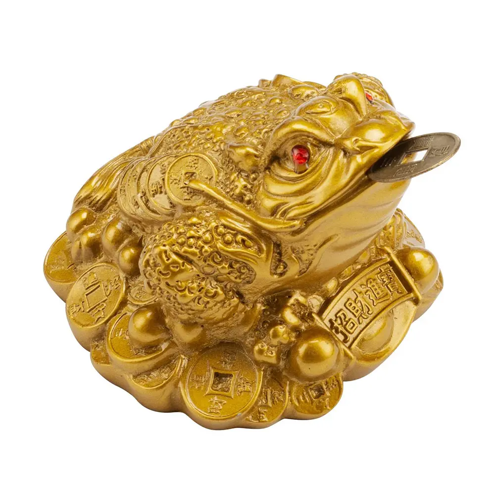 Feng Shui — grenouille porte-bonheur, décorations de crapaud à l'argent, idéal pour attirer la richesse