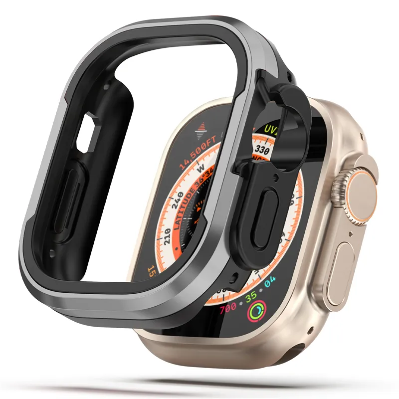 49Mm 41Mm 40Mm 45Mm 44Mm Legering Metaal Aluminium Tpu Smartwatch Bumper Frame Smart Watch Case Cover Voor Apple Watch