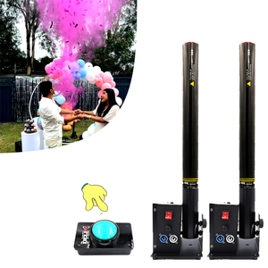 DELIFX gender reveal decoro elettrico DMX control one output cannone in polvere rivelatore di genere macchina pop confetti esplosione a colori - Product Image 1