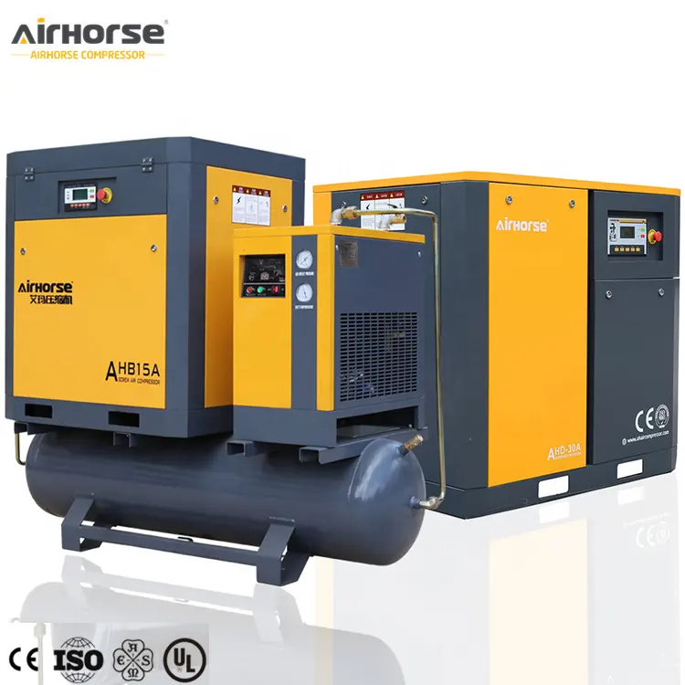 IP54 motore industriale compressore compressore compressore d'aria da 7,5kw 10hp da 22kw 10bar compressore d'aria a vite 30hp per l'industria