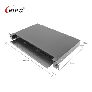 1U 24芯抽屉式光纤接线盒19英寸机架式ODF FTTH 24芯光纤接线板 - Product Image 2