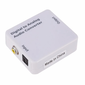 Convertidor de decodificador de Audio estéreo RCA 3,5 Digital óptico a analógico