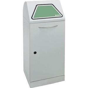 Silver Lid 120L <strong>Garbage</strong> <strong>Container</strong> H1000xW500xD530mm 4 <strong>Built</strong>-<strong>In</strong> Induction HDPE Plastic and PP Material for Office Use - Product Image 1