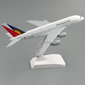 1/300 20厘米金属飞机模型空客A380带轮子菲律宾航空公司合金飞机模型从中国工厂