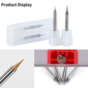 HANDERK中国制造Hrc55/60小直径铣刀2/3/4平板微型立铣刀 - Product Image 5