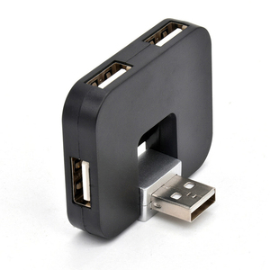 Integrador USB portátil giratorio USB 2,0 estaciones de acoplamiento adaptador divisor de interfaz múltiple 4 puertos hub USB - Product Image 4