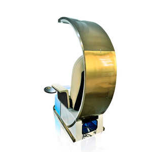 HICOMED Luxus elektrische Gesichts behandlung kosmetische Schönheit <span class=keywords><strong>Massage</strong></span> Tattoo Bett Tisch moderne Weißgold Basis Salon Möbel PU Holz Material - Product Image 5