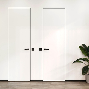 Modern Minimalist Frameless Wood Composite Door for Home Use Dining Workshop Bedroom Secret Room Concealed Invisible <strong>Design</strong> for - Product Image 6