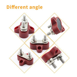 Bus Bar Terminal Block -<strong>M8</strong> (5/16&quot;) Stainless Steel Dual Heavy-Duty Terminal Stud Power With Connecting Link - Product Image 6