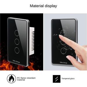 Wifi <span class=keywords><strong>Wireless</strong></span> App Fernbedienung Smart Switches Kompatibel mit Alexa Glass Touch Wall Panel Lichtsc halter