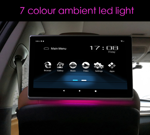 Sistema de Monitor de asiento trasero de coche RGB Mirror Link Bluetooth USB Altavoz incorporado Conexión USB Android 11 Reposacabezas IPS Pantalla táctil - Product Image 5