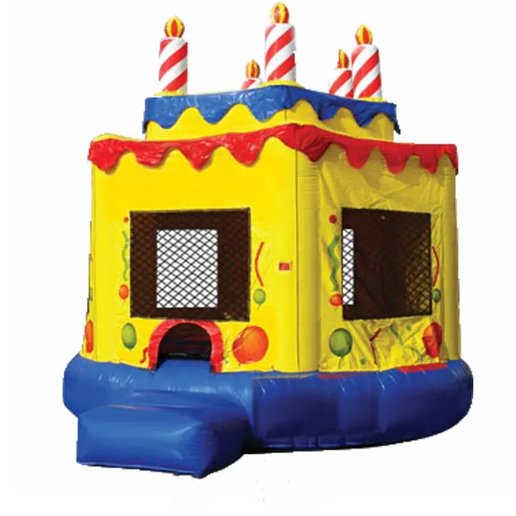 Nouveau design château gonflable, gâteau d'anniversaire, maison gonflable pour enfants, jouet de fête pour enfants à vendre