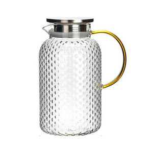 Thickened Rice Grain Glass Hammer Pattern Cooling Kettle Cold Kettle Lemon Cup <strong>Tie</strong> <strong>Pot</strong> Cold Open Summer Juice <strong>Pot</strong> - Product Image 6