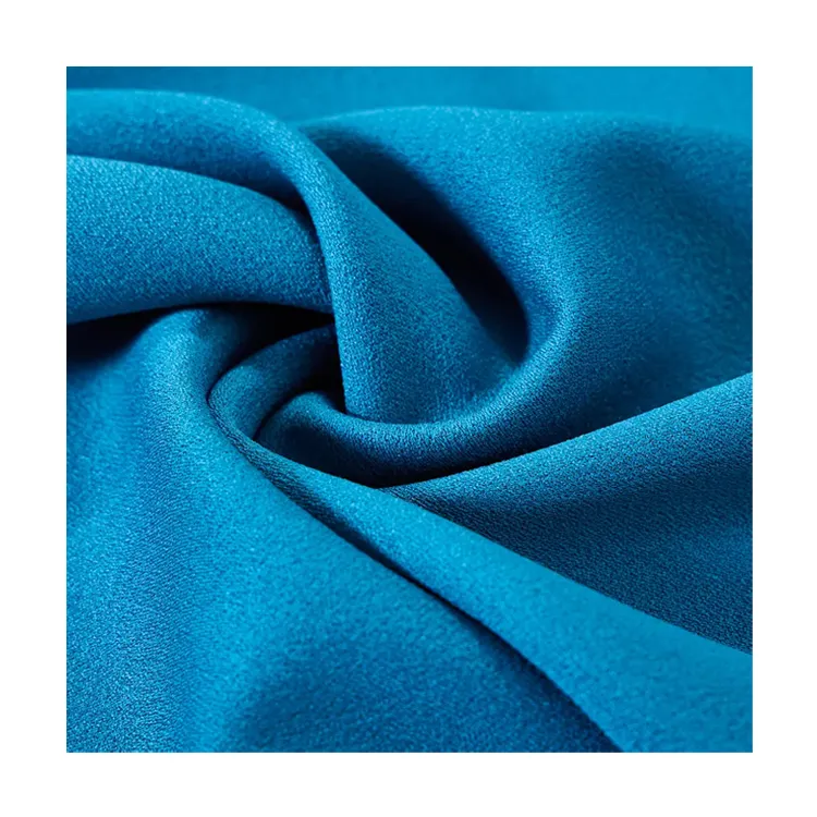 100% Recycling Polyester Satin Krepp Anti-Crinkle Imitiert Seide Satin Damen bekleidung Lady Dress Droopy Fabric GRS-zertifiziert