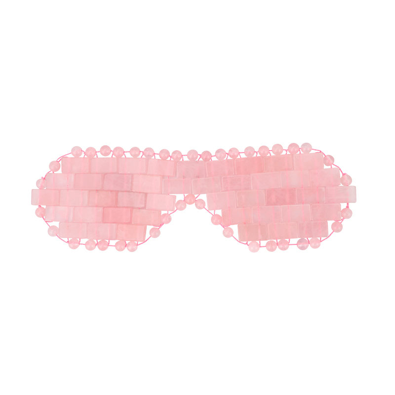 masque pour les yeux en quartz rose
