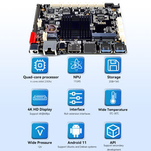 새로운 Rockchip RK3568 RK3588 RK3288 마더보드 터치 스크린 비즈니스 태블릿 <span class=keywords><strong>PC</strong></span> 8GB RAM 128GB IoT 터미널 산업 개발 - Product Image 2
