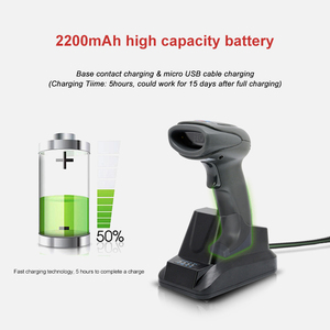 XB-6266MBT Syble <strong>Auto</strong> Sensing Blue Tooth 2D QR Code Reader Wireless Handheld Barcode Scanner with <strong>Cradle</strong> - Product Image 3