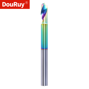 DouRuy One Flute Milling <strong>Cutter</strong> CNC End Mills for Aluminum Alloy Cutting Router End Mill Bit Aluminum Cutting Router Bit - Product Image 5