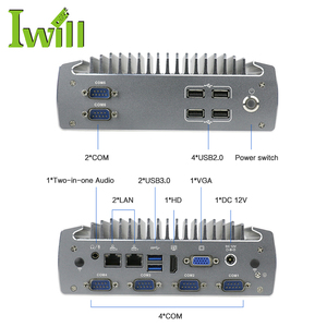 Fanless <strong>Embedded</strong> Industrial PC I5-6200U 2 Ethernet Barebone <strong>Computer</strong> for KIOSK, Advertising Machine, Self-service Terminal - Product Image 6