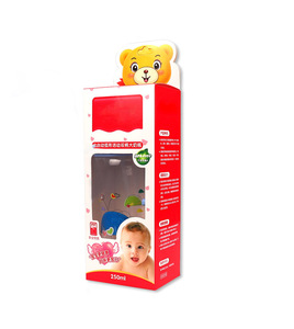 PVC pencere ile bebek biberon kağıt kutuları için özel plastik ambalaj kozmetik kutuları tek kullanımlık PET kutusu - Product Image 2