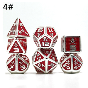 Özel Metal boş siyah DND zar seti D20 kemik çokyüzlü D & D W hediye Metal kasa çokyüzlü zar dundunand Dragons ttrpg'ye - Product Image 5