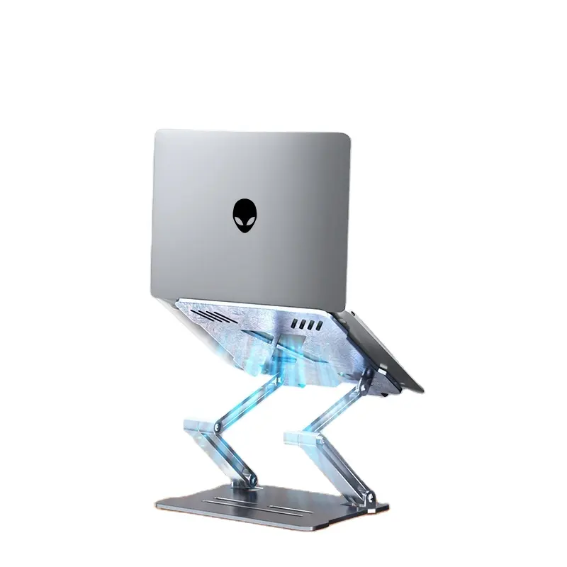 Anti-Rutsch-stabiler Aluminium-Laptop-Computer-Kühlgel-Pad-Ständer für den Büro gebrauch