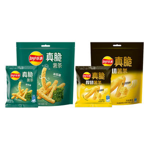 批发异国风味小吃铺设薯条90克 & 80克薯片奶酪黄油风味经典原创